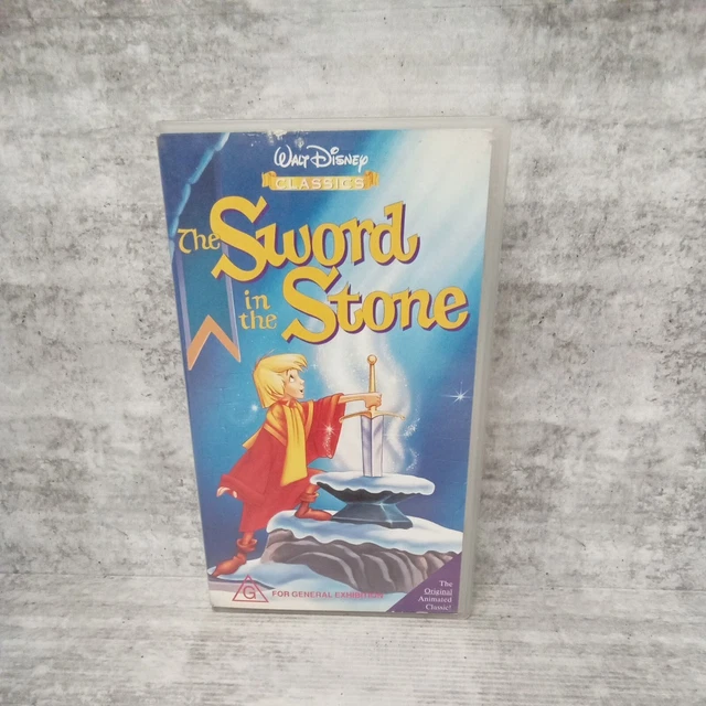 DISNEY'S CLASSICS THE Sword in the Stone VHS Movie Video Cassette Tape