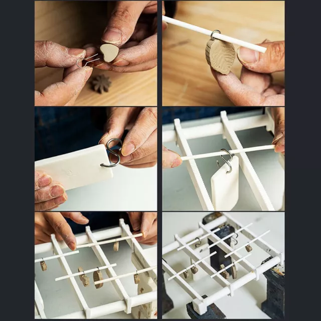 High Temperature Nichrome Wire Jump Rings R-Shaped Ceramic Hanging Hook Dura P❤M