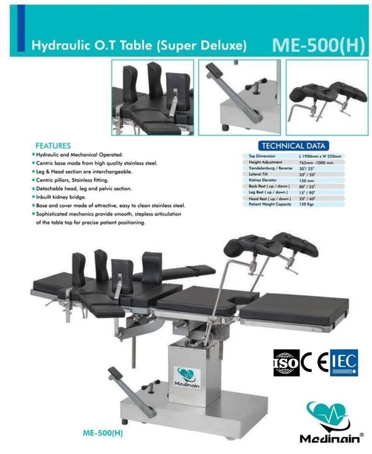 Best Quality Surgical Operation Theater Operating Table OT Surgery Room Table p;