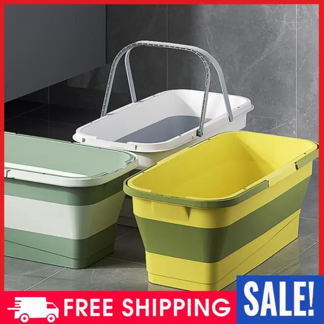 22L Plastic Camping Bucket Multifunctional Household Cleaning Bathroom Accessory