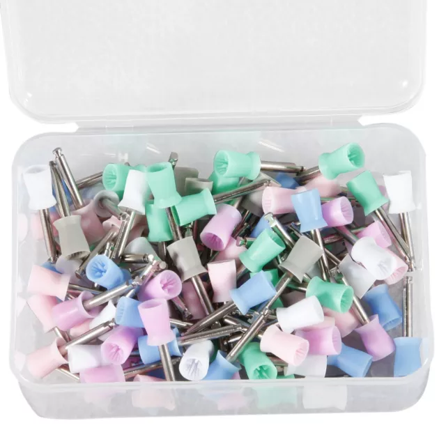 100pcs/ 1 box Dental mix Polisher Prophylaxis Bowl Toothbrush Cup Cups Brushes