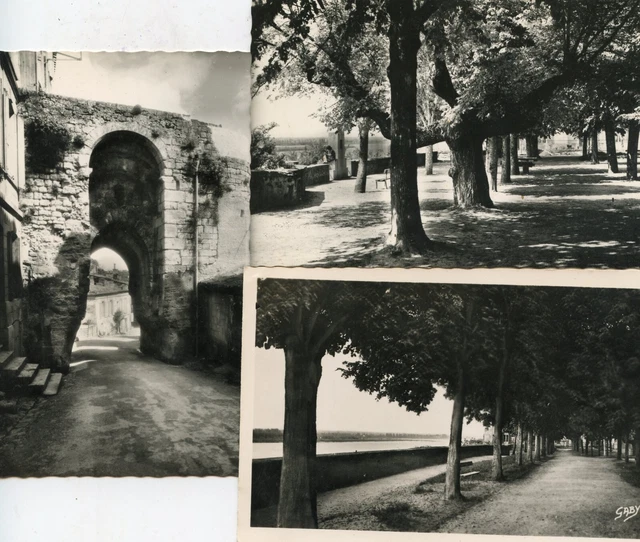 *31395 cpsm set of 3 cards Bourg sur Gironde