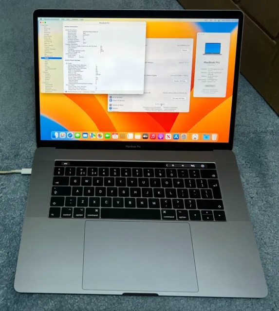 Apple Macbook Pro 2017 (15-inch) | 2.9Ghz Quad Core i7 | 16GB RAM | 500GB
