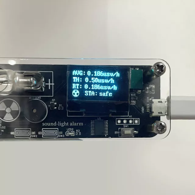 Digital Geiger Counter For Radiation Detection Portable Radiation Dosimeter