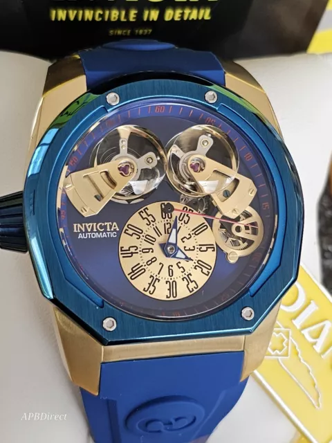 Invicta - CORDUBA Diver - Double Open Heart ❤️ Automatic Gold - mens watch