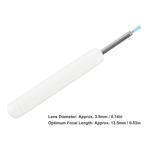 (White)Ear Wax Removal Tool Camera 1080P HD Ear Cleaner With Camera Wireless