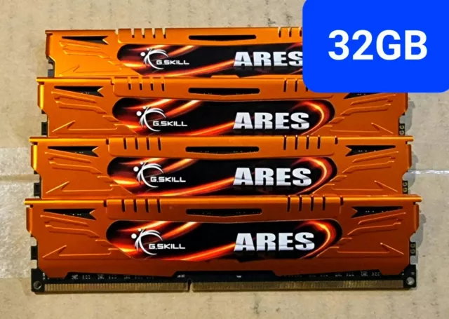 Set of G.SKILL 8Gx2 DDR3 1600 PC3 12800 MEMORY ram F3-1600C10D-16GAO 32GB