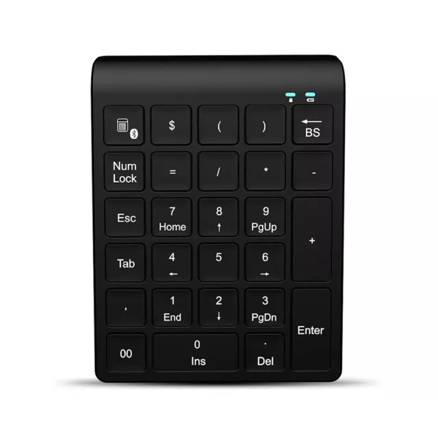 27 Keys Bluetooth-fit Wireless Numeric Keypad Mini Numpad Keyboard Pc Accounting