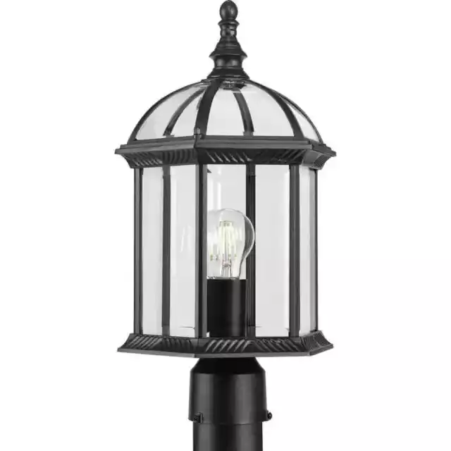 CLEARANCE Progress Lighting Dillard 1-Light Textured Black Outdoor Post Lantern