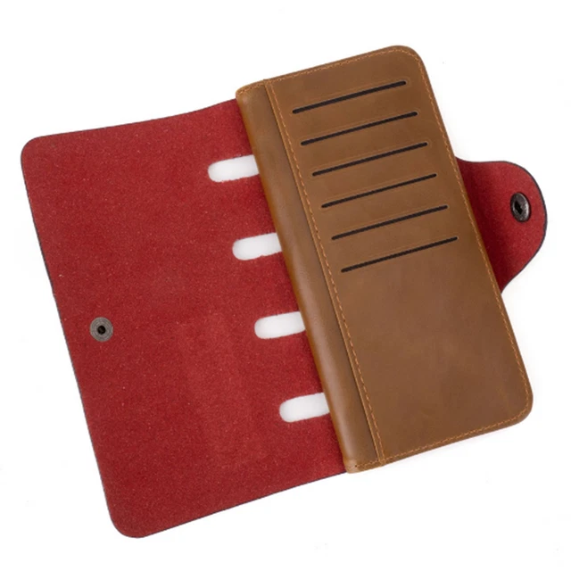 Portafoglio Donna Pelle Bifold Pochette Lunga Porta Carte D'identità - Foto 13