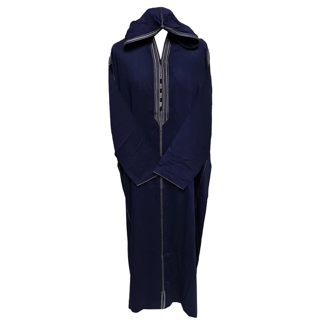 Homme Marocain 3-Quarter Manche Noir Rayé Juba Thobe