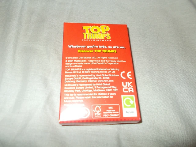 McDonalds happy meal toy 2021  Minions Top Trumps 25310-01 2