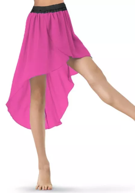 Filles Sexy Tutu Danse Court / Mini Jupe Femme Magenta Mousseline Ballet  C42