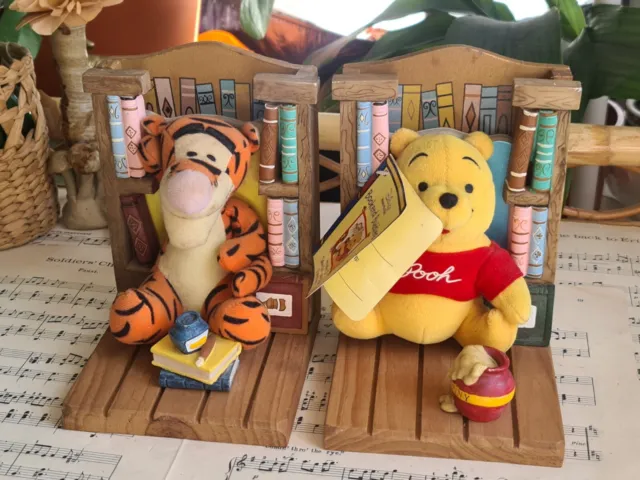 Disney Winnie the Pooh Bookend Buddies Book Ends Plus Take Out Books Plush Front