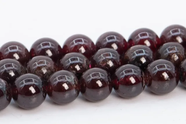 5MM Genuine Natural Purple Red Garnet Beads Grade AA+ Round Loose Beads