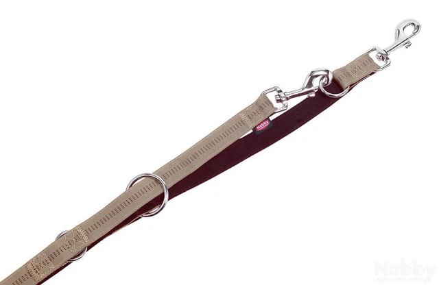 Nobby Führleine Soft Grip beige / chocolate L: 200cm B: 10mm