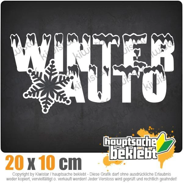 VÉHICULE HIVERNAL FLOCON csf0614 20 X 10 CM Jdm Sticker Autocollant EUR ...