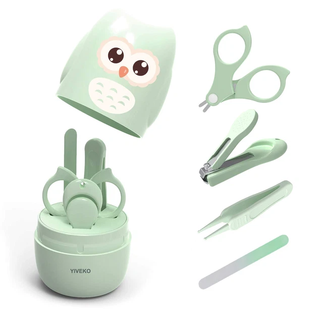 Baby Nail Kit, 4-In-1 Baby Nail Care Set with Cute Case, Baby Nail Clippers, Sci