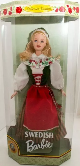 Barbie Swedish Dolls Of The World Collector Edition 20 Yr Ann 1999