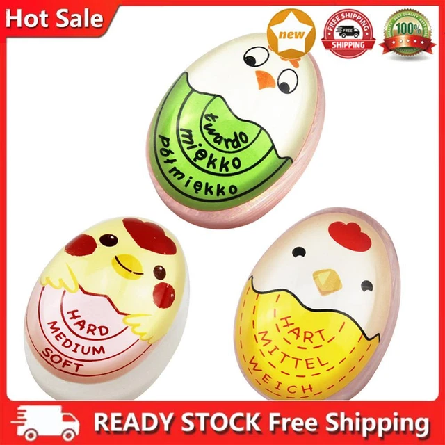 Temporizador de huevos hervidos que cambian de color cocina deliciosa alarma huevo herramientas hervidas