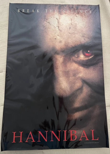 Anthony Hopkins Signed Autograph Hannibal Full Size Movie Poster Anthony Hopkins Signed Autograph Hannibal Full Size Movie Poster
