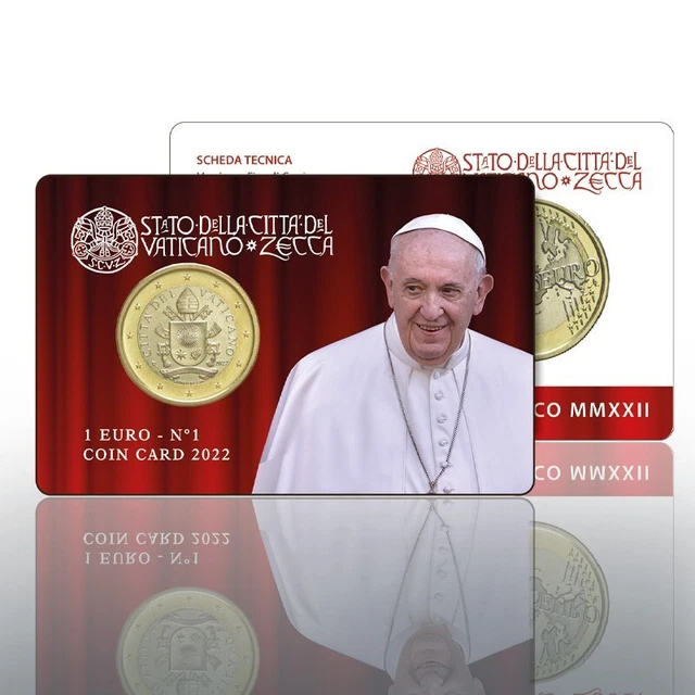 1 Euro Bu Vatican Coin Card N° 1 - Année 2022