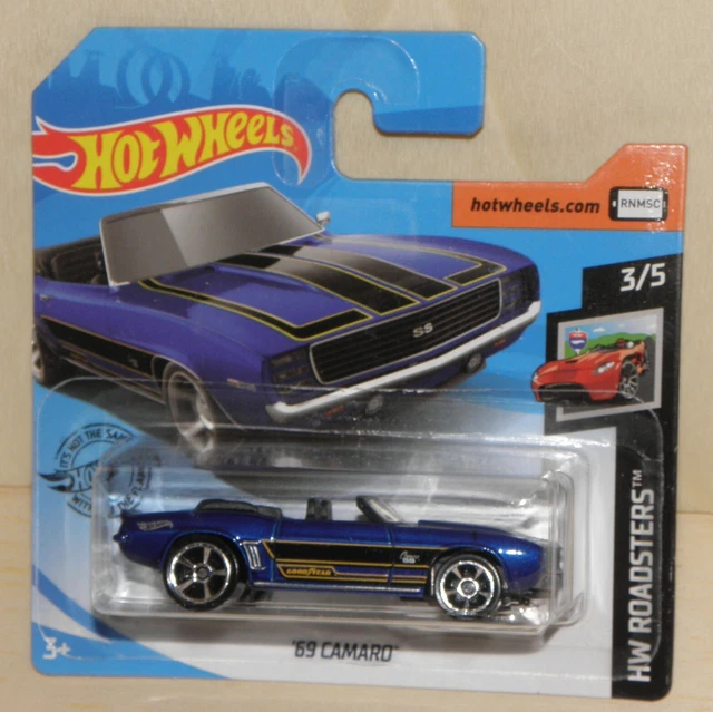 Hot Wheels Camaro Cabrio Rosso, Modellino Scala 1:64 - #344, Giocattolo Portatile Per Bambini E Collezionisti