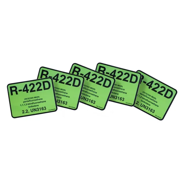 R-422D ISCEON M029 R422D Label # 04022 , Pack of (5)