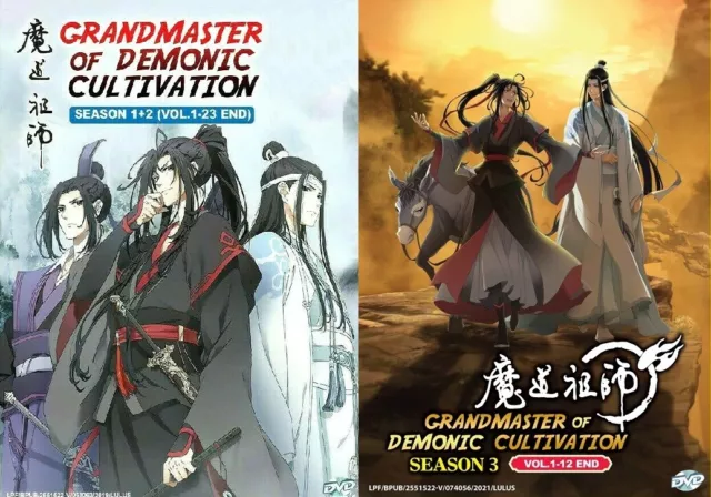 New Dvd Anime Grandmaster of Demonic Cultivation Mo Dao Zu Shi TV Series  Season 1-3 (Volume 1-35 End) English Subtitle Free DHL Express Ship