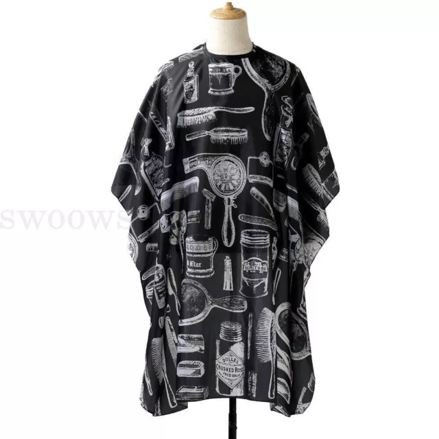 Hair Cutting Cape Soft Polyester Hairdressing Gown Apron Barber Salon Adult Kids