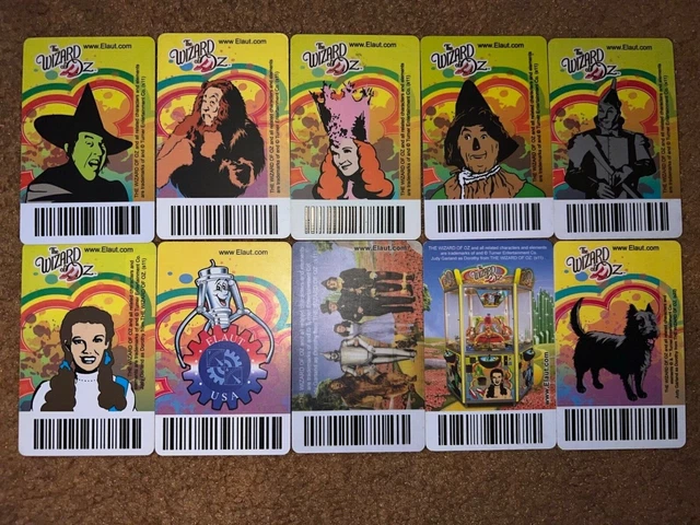 wizard of oz coin pusher cards rare WIZARD OF OZ Card Coin Pusher Arcade Game Elaut Timezone Kingpin Witch Lion  Tin $3.95