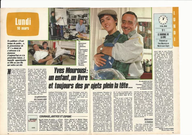 Coupure de presse Clipping 1988 Yves Mourousi  (2 pages)