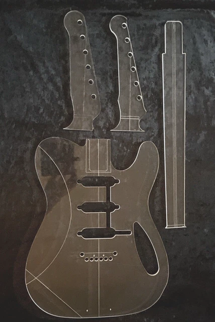 BURNS STYLE GUITAR routing templates burnscaster telecaster trisonic ...