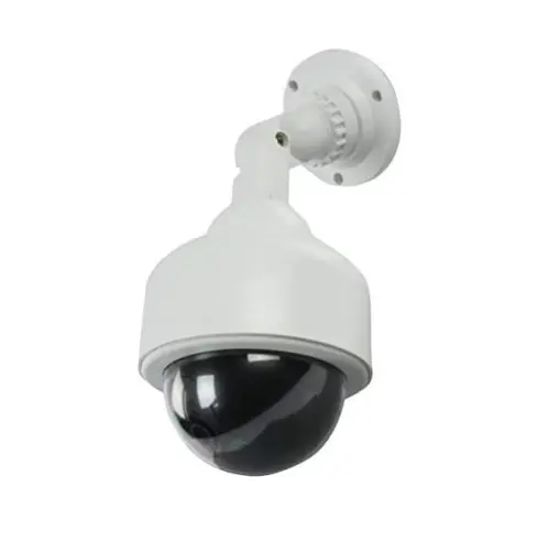 Telecamera di sicurezza fittizia CCTV con luce LED lampeggiante cupola esterna interna wireless