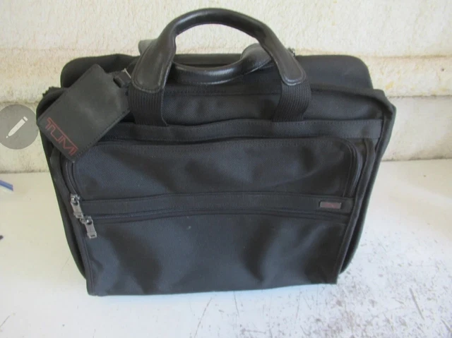 TUMI Alpha Ballistic Nylon 17" Rolling Laptop Computer Bag Briefcase 26002D4