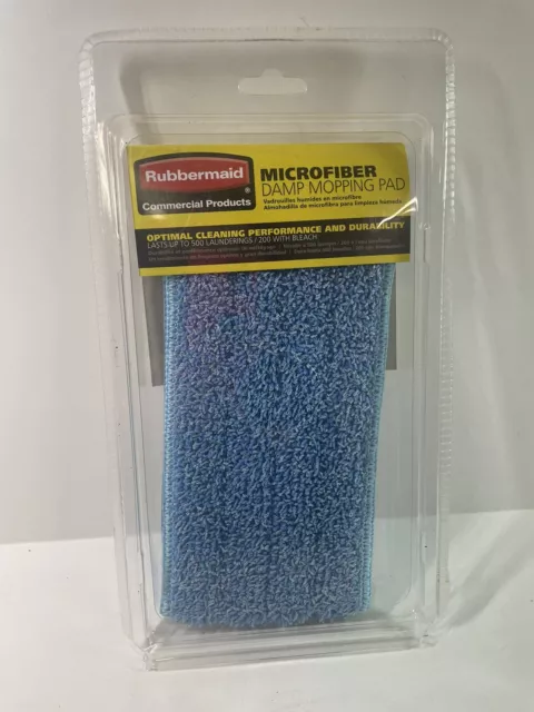 Rubbermaid Commercial Product Microfiber Damp Mopping Pad FGQ40920BL00 NEW