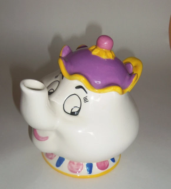 DISNEY PRINCESS BEAUTY and the Beast Figural Teapot Mrs Potts 48oz