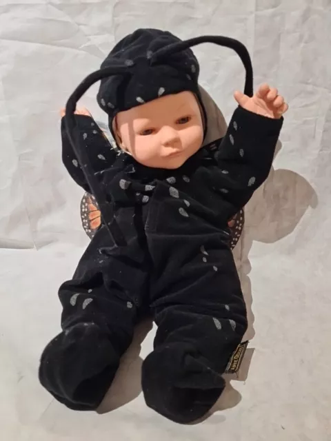 Anne Geddes 1998 Vintage Butterfly Beanie Doll Vinyl Wings