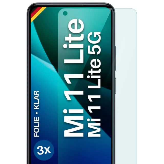 3x Schutzfolie Xiaomi Mi 11 Lite/11 Lite5G Display Schutz flexibel - kein Glas