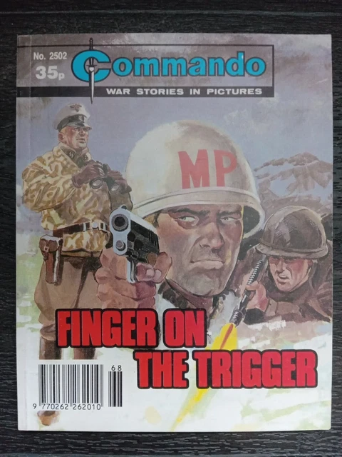 COMMANDO COMIC NUMBER 2502 Finger On The Trigger Military Action Comic ...