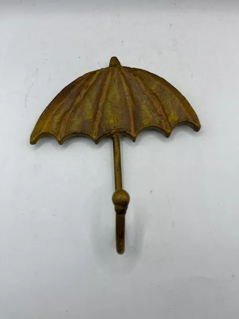 Vintage cast iron umbrella coat hanging wall hook