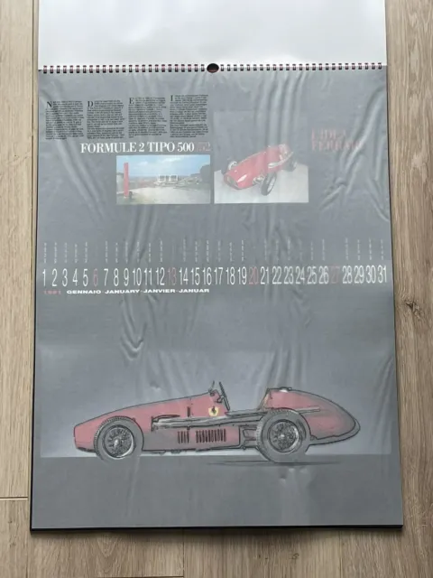 Calendario Idea Ferrari 1991, Collezione, N° 9575C, 250 Gto, Mondiale 2