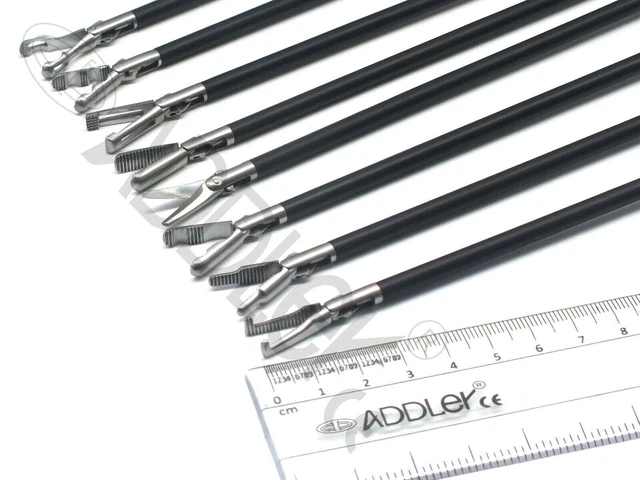 Addler Laparoscopic Grasper 5Mmx330Mm And Scissor Instrument  Set Of 8