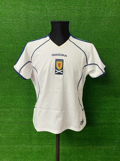 Maillot Vintage Écosse Football – Diadora – Neuf Avec Défauts