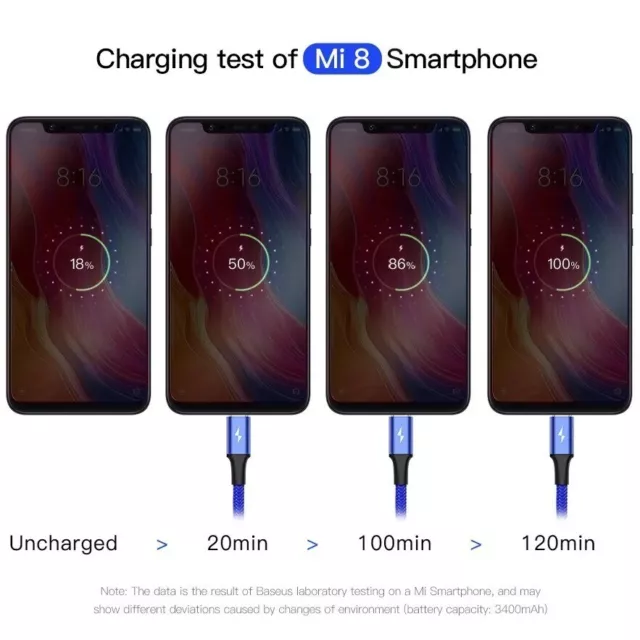 Baseus AiO Charging Cable: 3-in-1 USB, Type-C, Micro & 8-Pin für Apple, Samsung 2