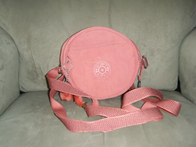 KIPLING ROUND PEACH TERRACOTTA PINK Cross Body Bag 25.00