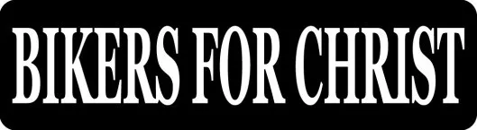 Bikers For Christ Motorcycle Helmet Sticker