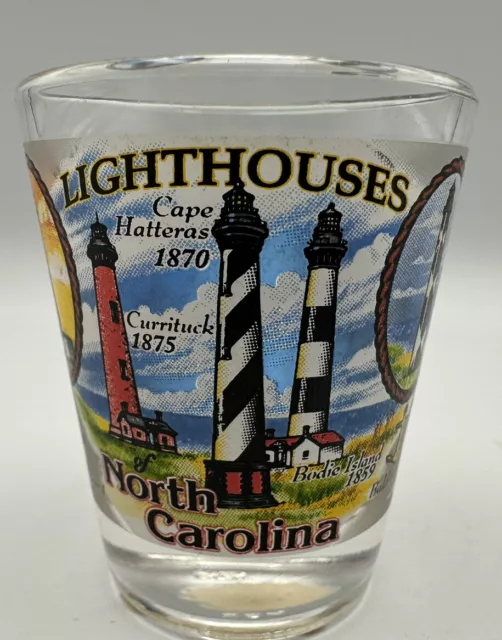 North Carolina Shot Glass Lighthouses (Great Condition)