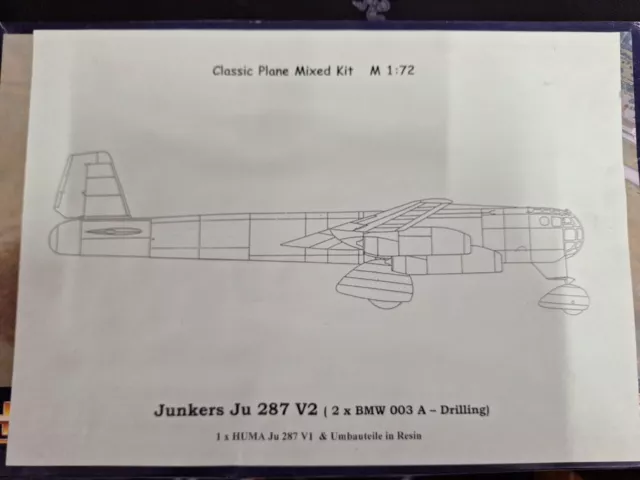 Huma / Classic Plane Junkers Ju 287 V2 1/72