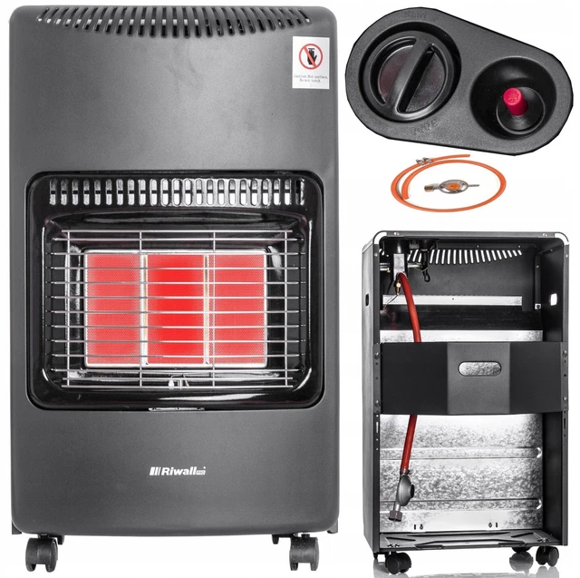 Gasheizung Heizgerät Camping Heizkörper Mit Rädern Gasofen 4200 W 420 x 720 mm